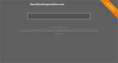 Desktop Screenshot of beachbirdsinparadise.com